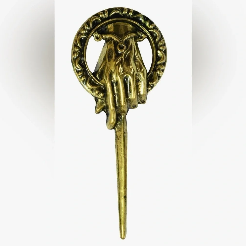 Game of Thrones Hand of The King Pin Brooch, Antique Bronze